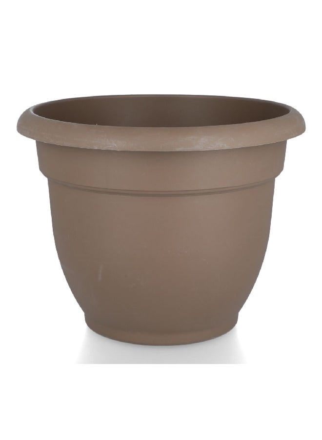 Fiskars Pottery Ariana Self-Watering Plastic Planter Chocolate 12 Inch 20-56312CH - Image 1